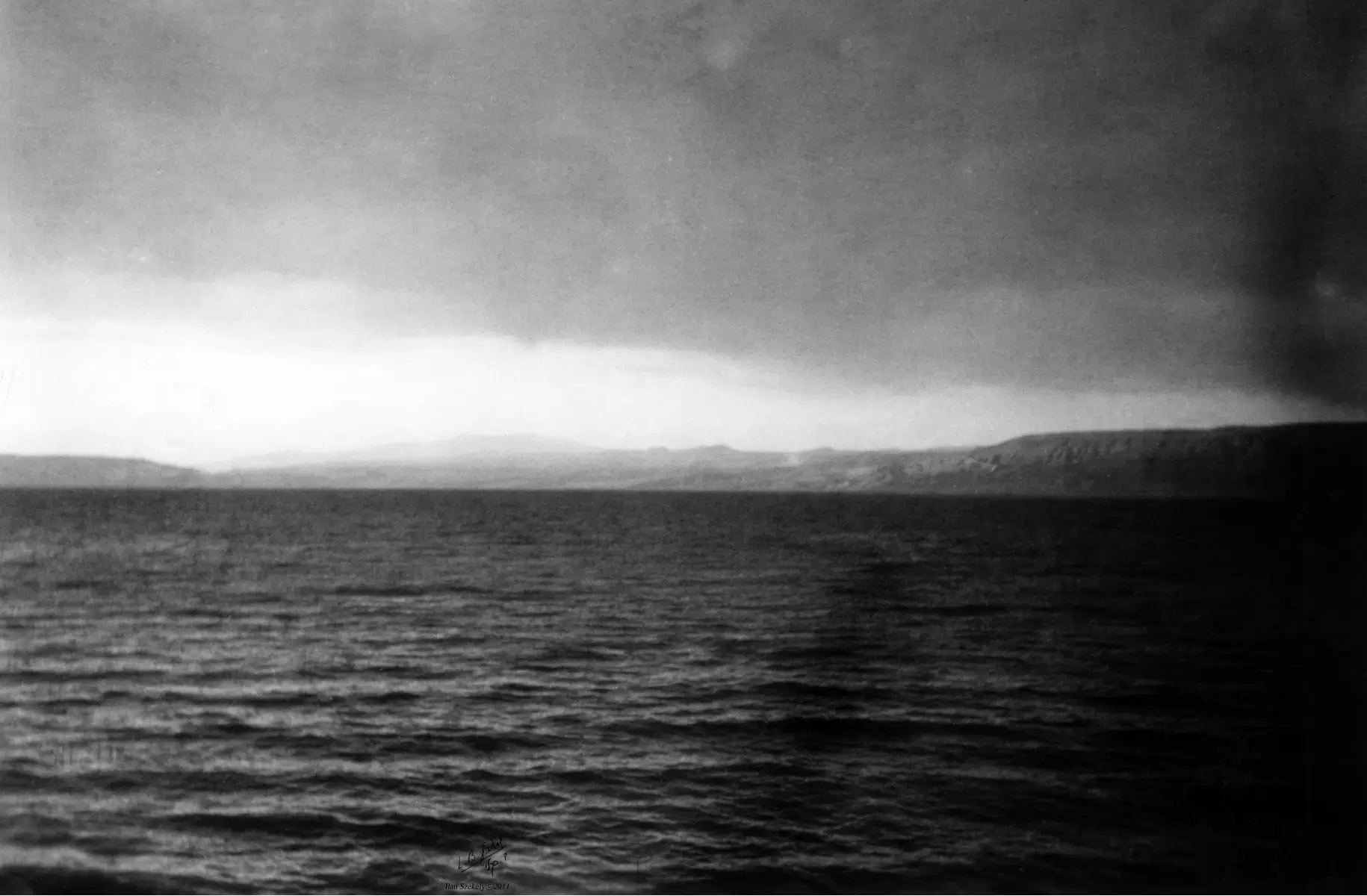 כנרת 1945 - מבט מביתניה - דוד לסלו סקלי -  - מק''ט: 142185