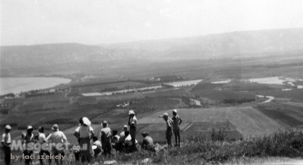 פוריה 1944 - מבט לכנרת