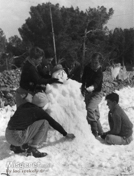ירושלים ינואר 1946 - שלג