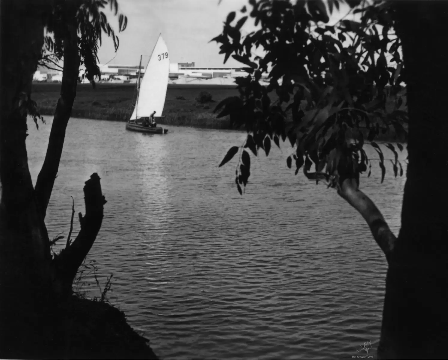 תל אביב 1939 סירה בירקון - דוד לסלו סקלי -  - מק''ט: 143391