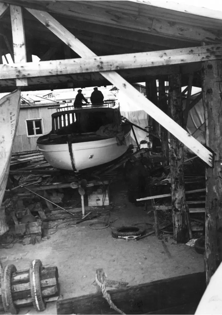 תל אביב 1937 שיפוץ סירה - דוד לסלו סקלי -  - מק''ט: 144550