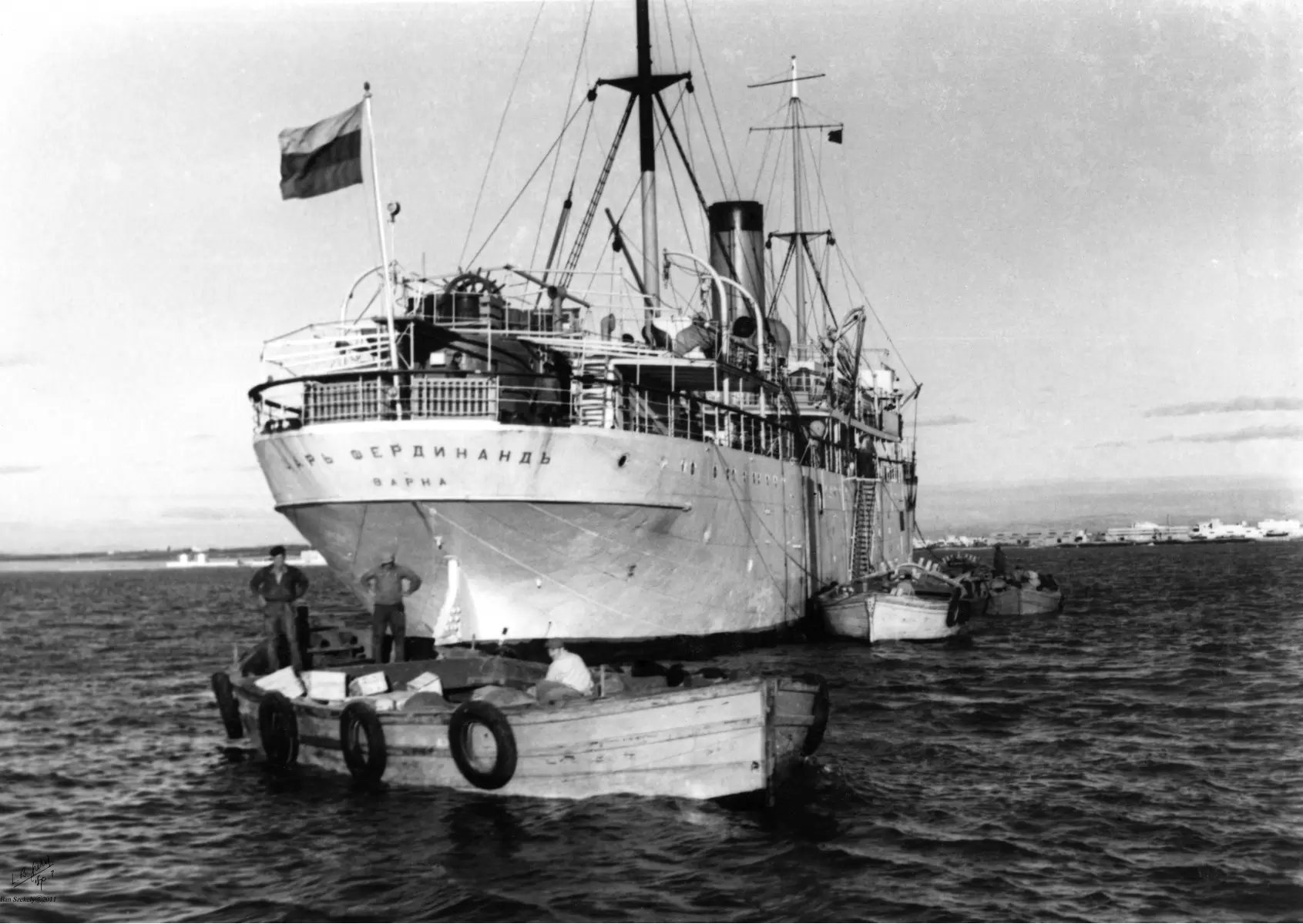 תל אביב 1937 סירות מטען - דוד לסלו סקלי - אלמנטים מהים  - מק''ט: 145854