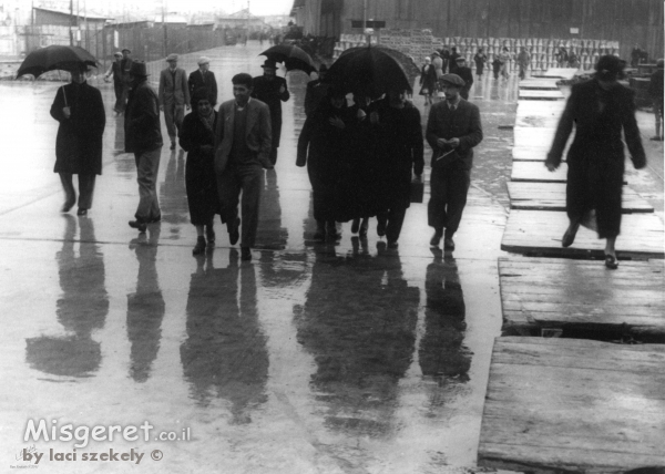 תל אביב 1937 נמל בגשם