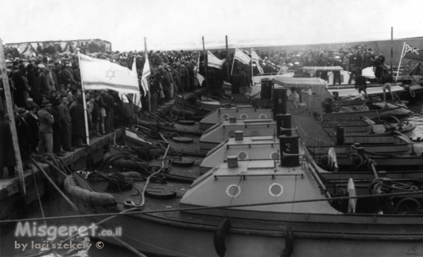 תל אביב 1937 טקס בנמל
