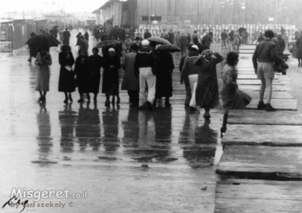 תל אביב 1937 הנמל בגשם