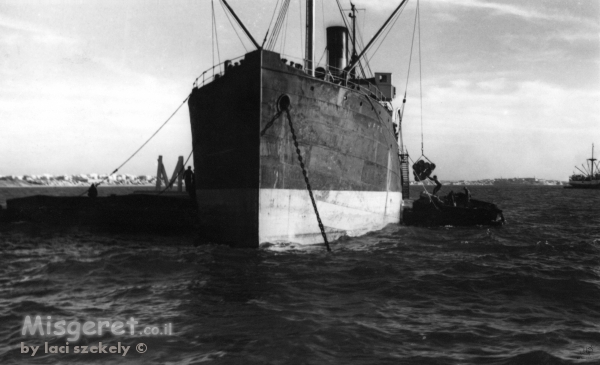 תל אביב 1937 ספינה בנמל