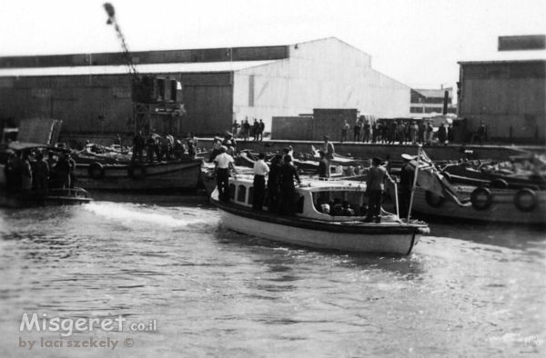 תל אביב 1937 טקס בנמל