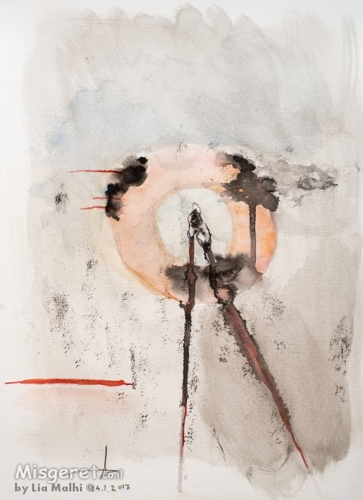 tramonto in montagna