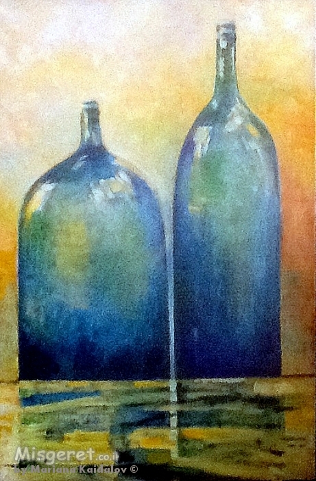 בקבוקים כחולים