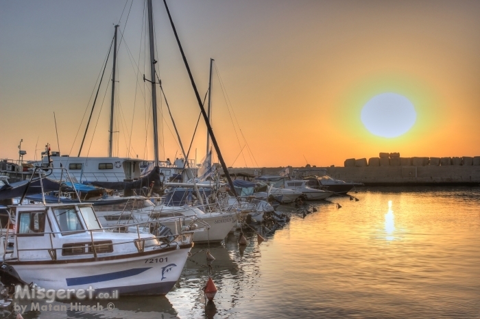 שקיעה בנמל יפו
