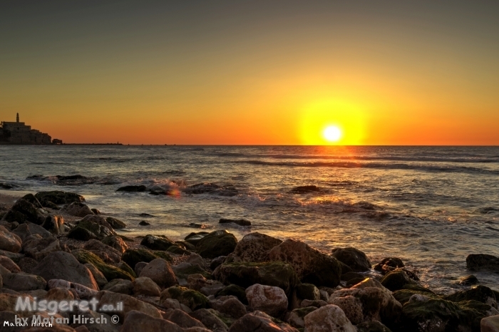 שקיעה סלעים ויפו