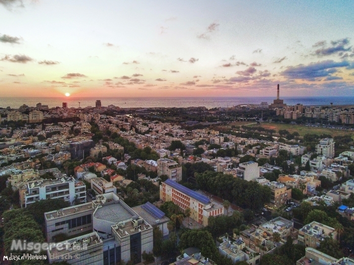 שעת שקיעה מהרחפן
