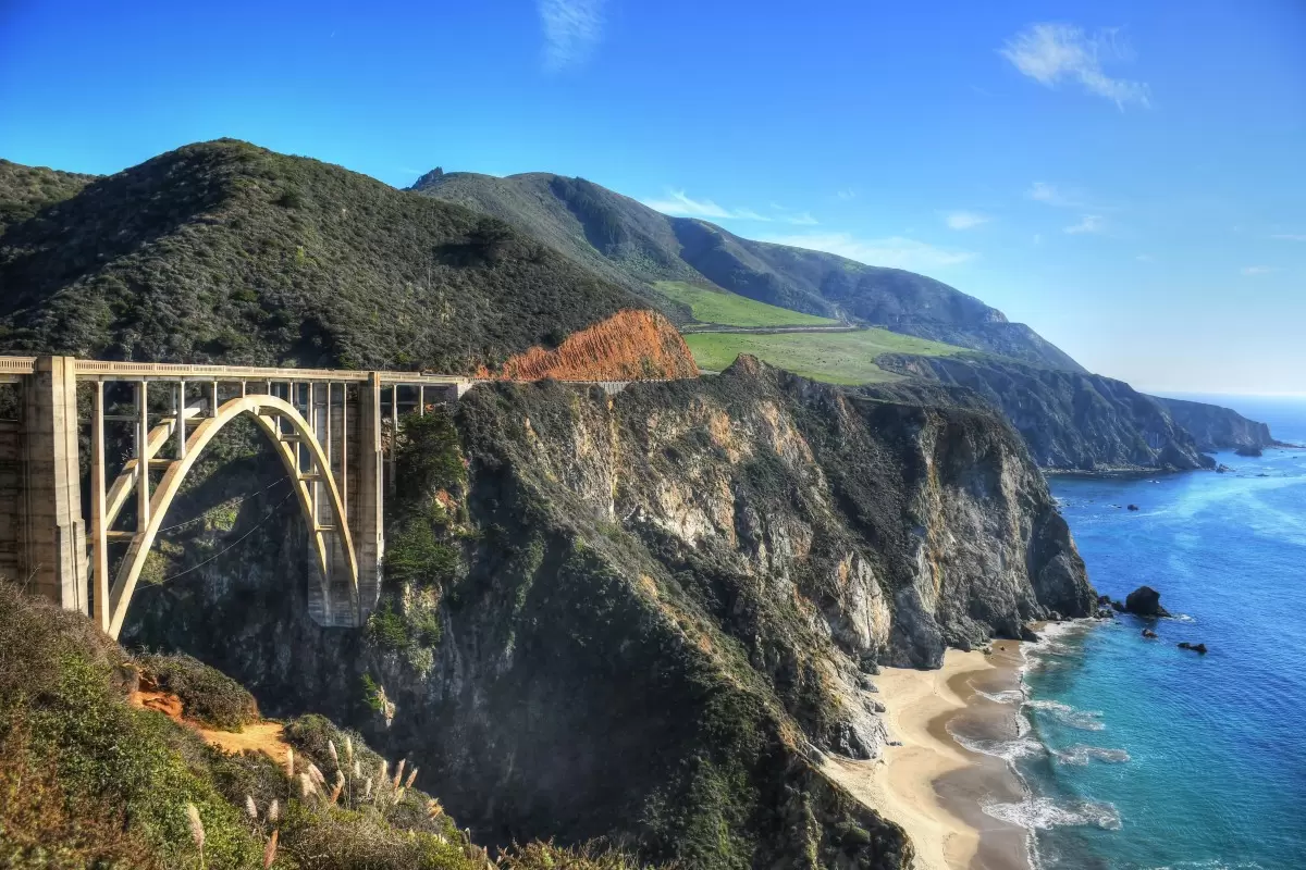 הגשר המפורסם בקליפורניה - מתן הירש - תמונות ים ושמים לסלון נופים יפים  - מק''ט: 437578