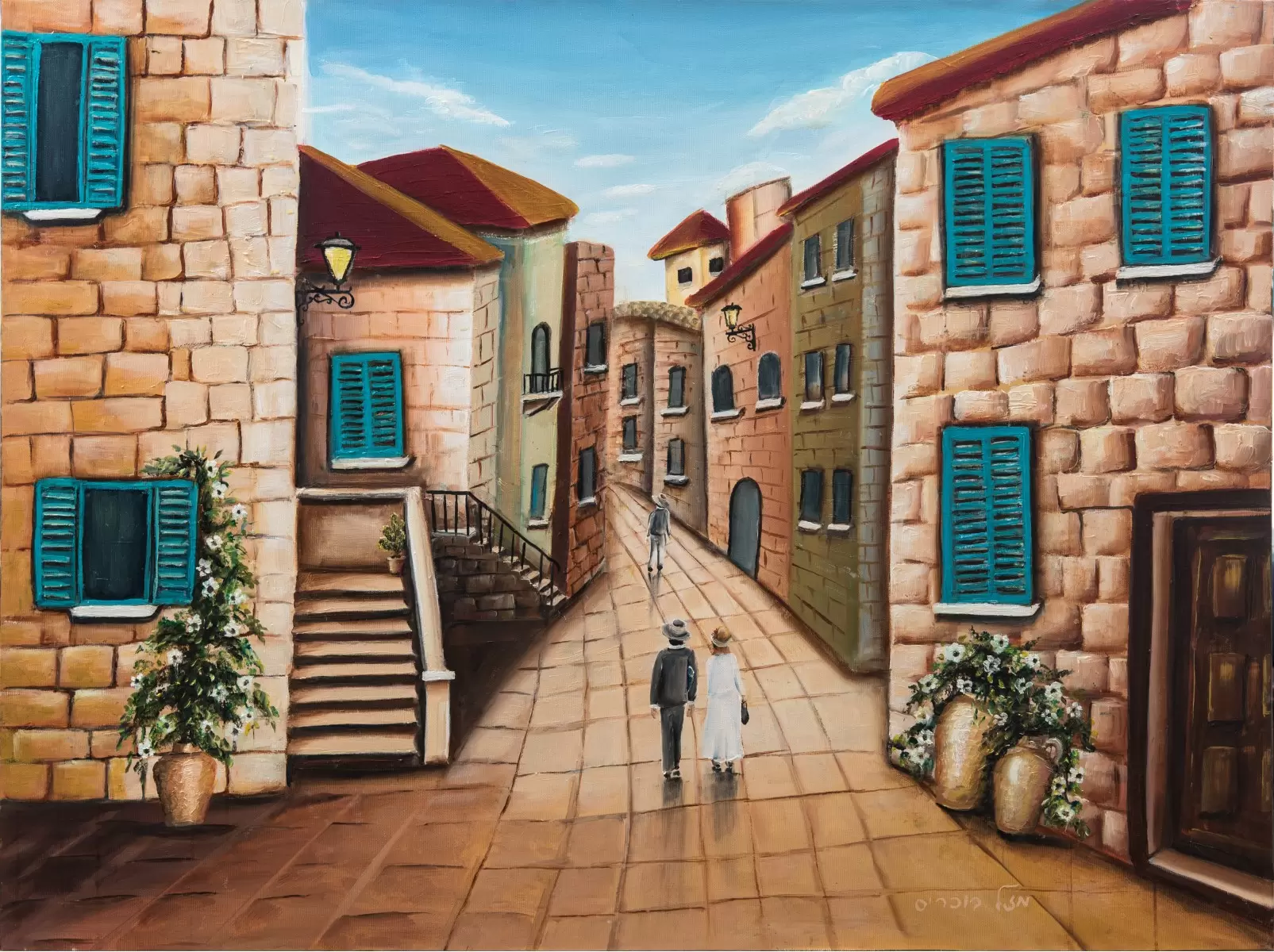 ירושלים – מזל בוכריס | תמונה לסלון בסגנון כפרי