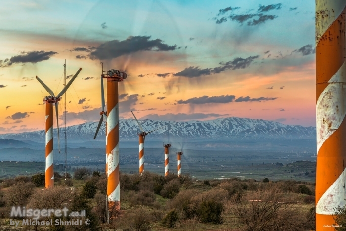 החרמון בשקיעה