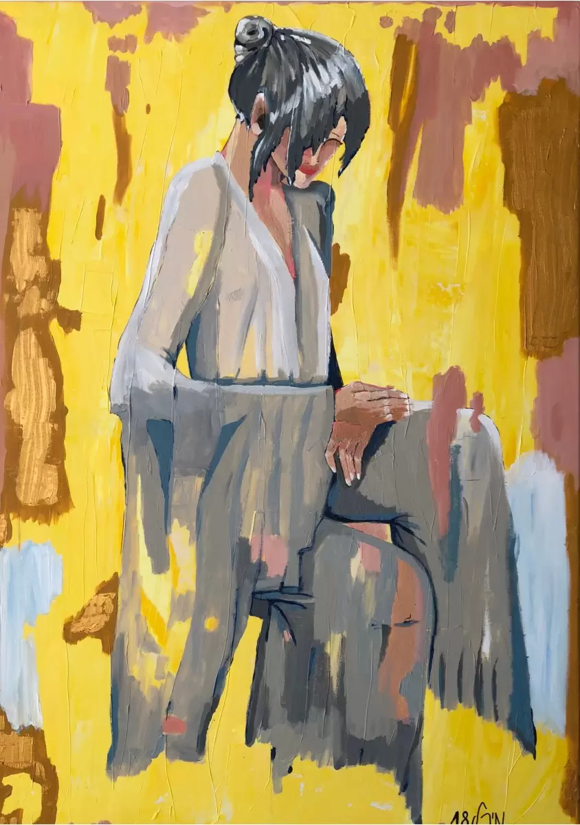 China Girl  – MMB Art Studio | תמונה לסלון בסגנון מודרני