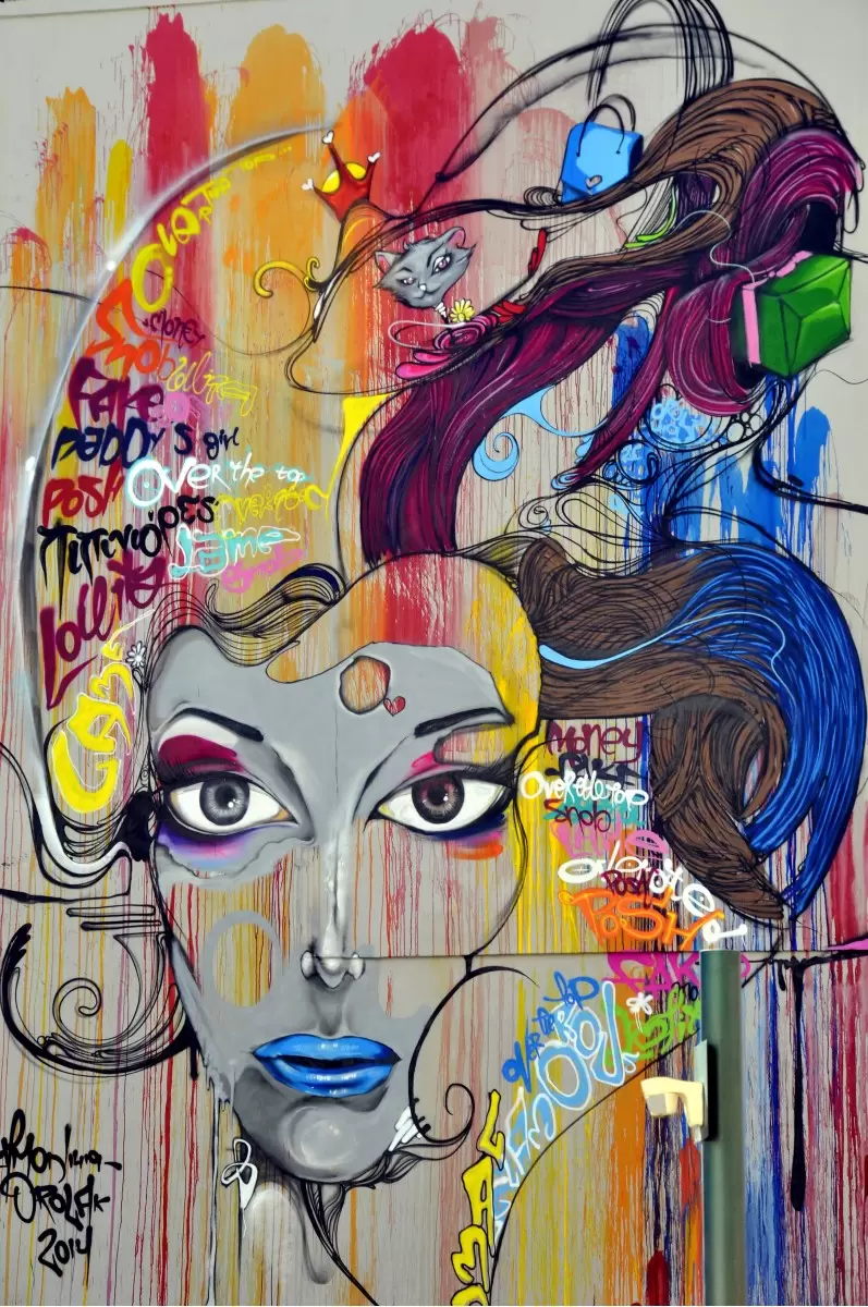 פנלופה - Artpicked - תמונות אורבניות לסלון אומנות רחוב גרפיטי ציורי קיר  - מק''ט: 329727