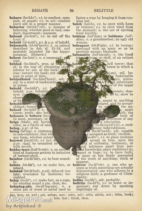 אי מרחף רטרו על טקסט