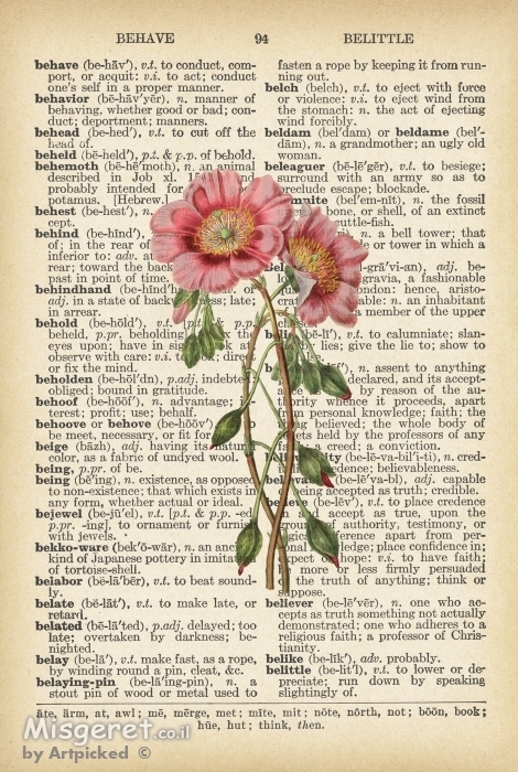 זוג פרחים רטרו על טקסט