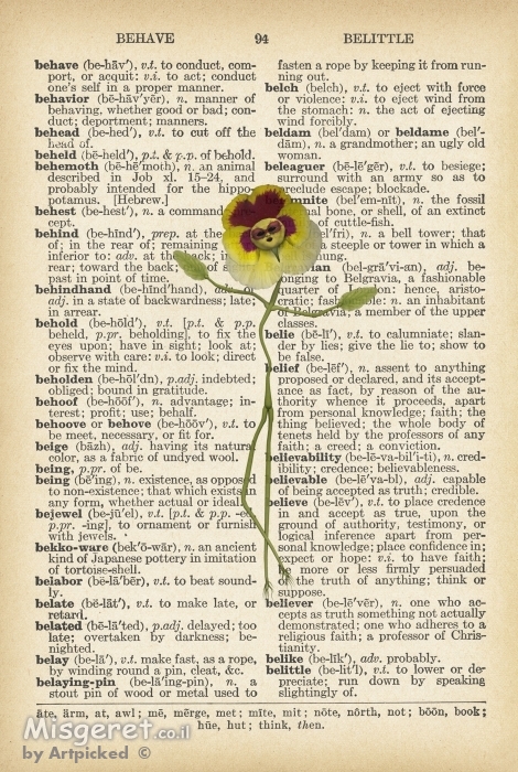 פרח צהוב מחייך רטרו טקסט