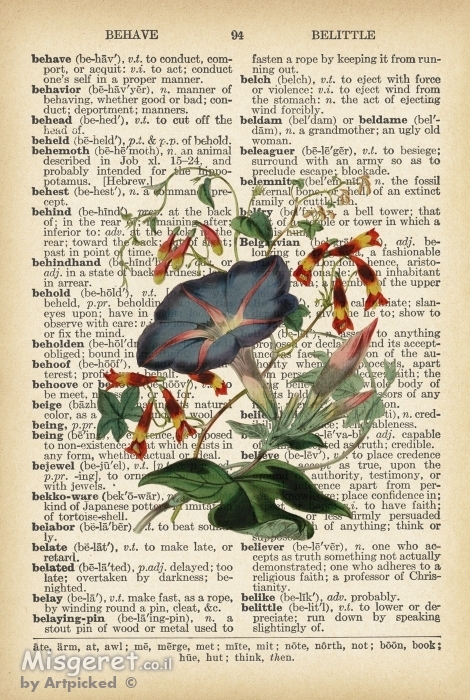 צמח רטרו על טקסט