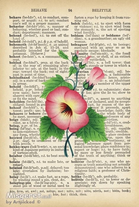 פטוניה רטרו על נייר ישן