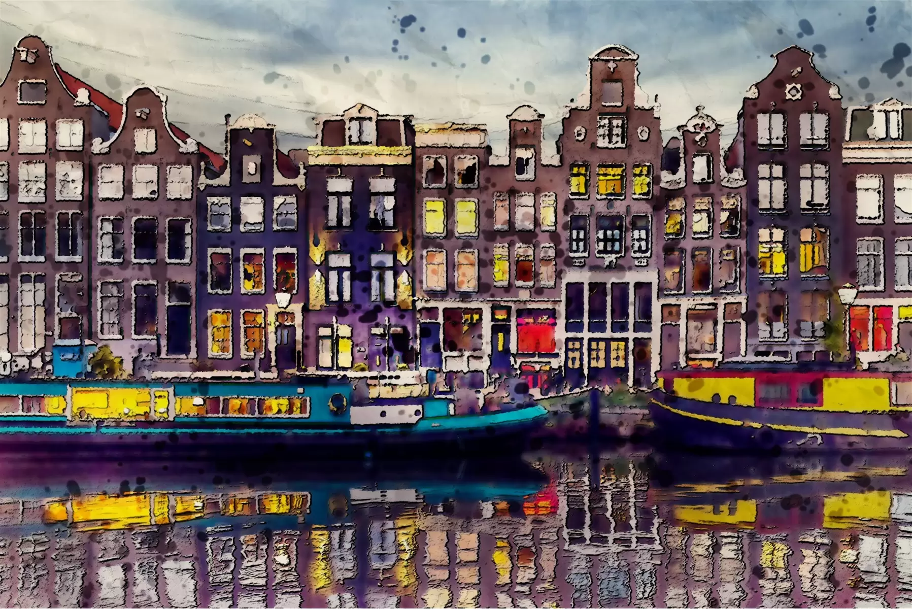 אמסטרדם אהובתי - Artpicked - תמונות אווירה  - מק''ט: 333001