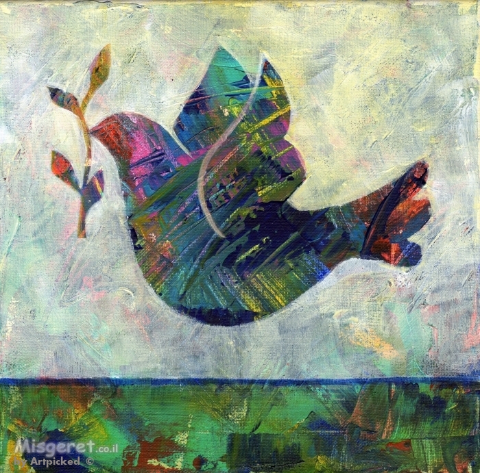 יונה עם עלה זית