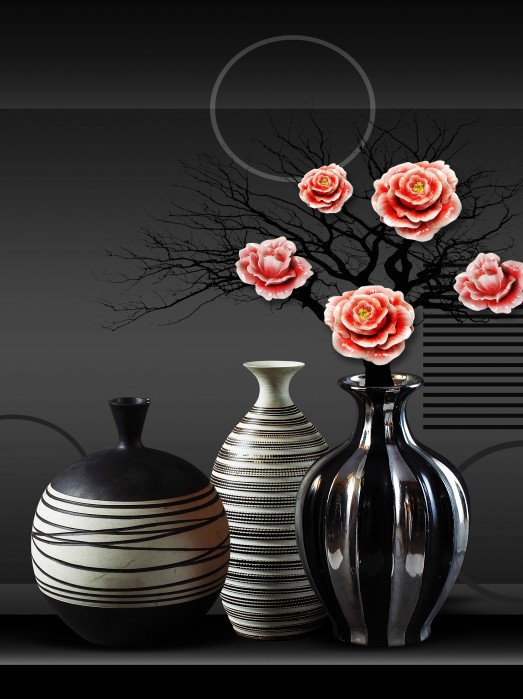 אגרטלים וורדים בשחור לבן III