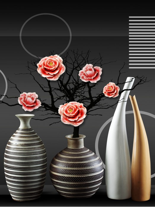 אגרטלים וורדים בשחור לבן II