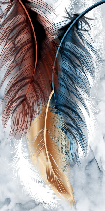 עלים מופשט מודרני אנכי