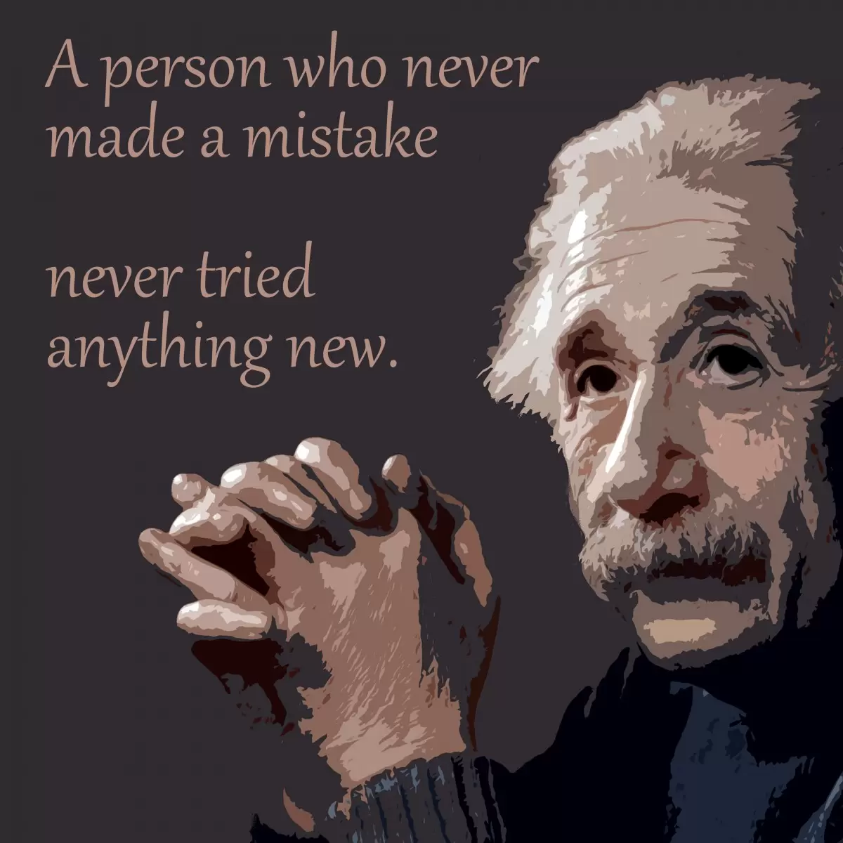 Albert Einstein Quote - מסגרת עיצובים - תמונות לחדר שינה נוער טיפוגרפיה דקורטיבית  - מק''ט: 240816