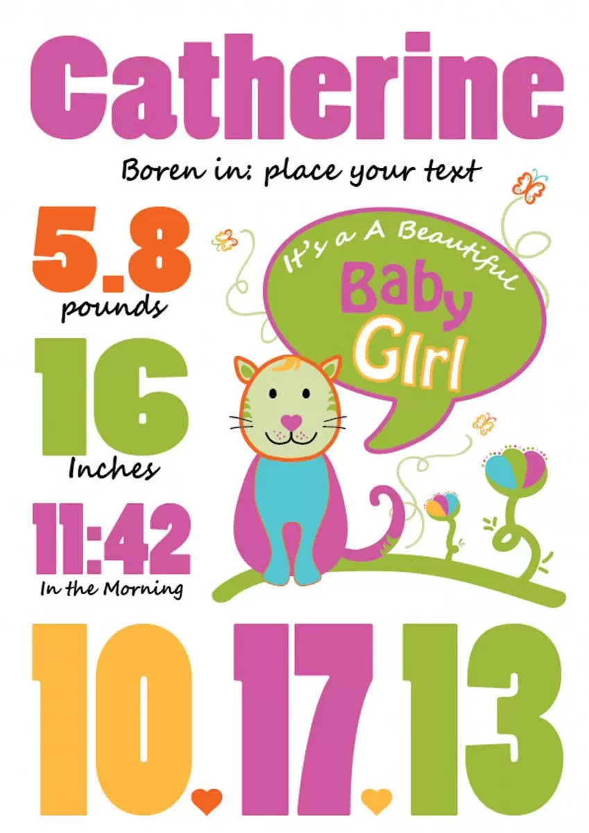 Birthday - מסגרת עיצובים - חדרי ילדים  - מק''ט: 240848