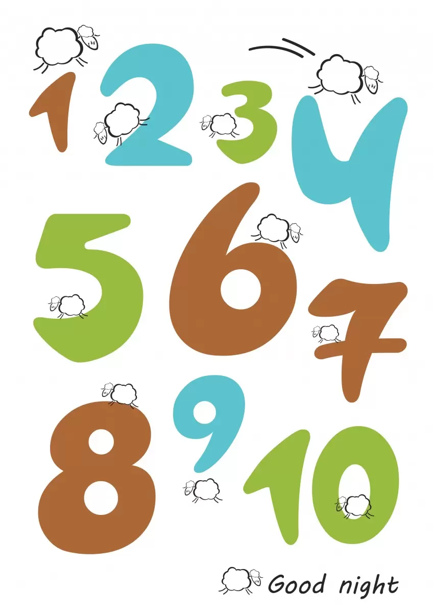 Funny Numbers - מסגרת עיצובים - טיפוגרפיה דקורטיבית  - מק''ט: 240888