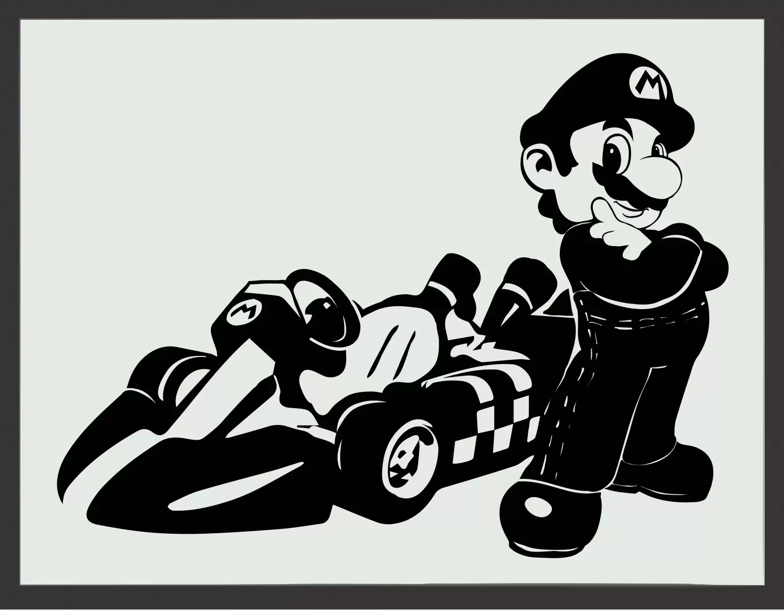 Mario Kart – מסגרת עיצובים | תמונה לסלון בסגנון מודרני