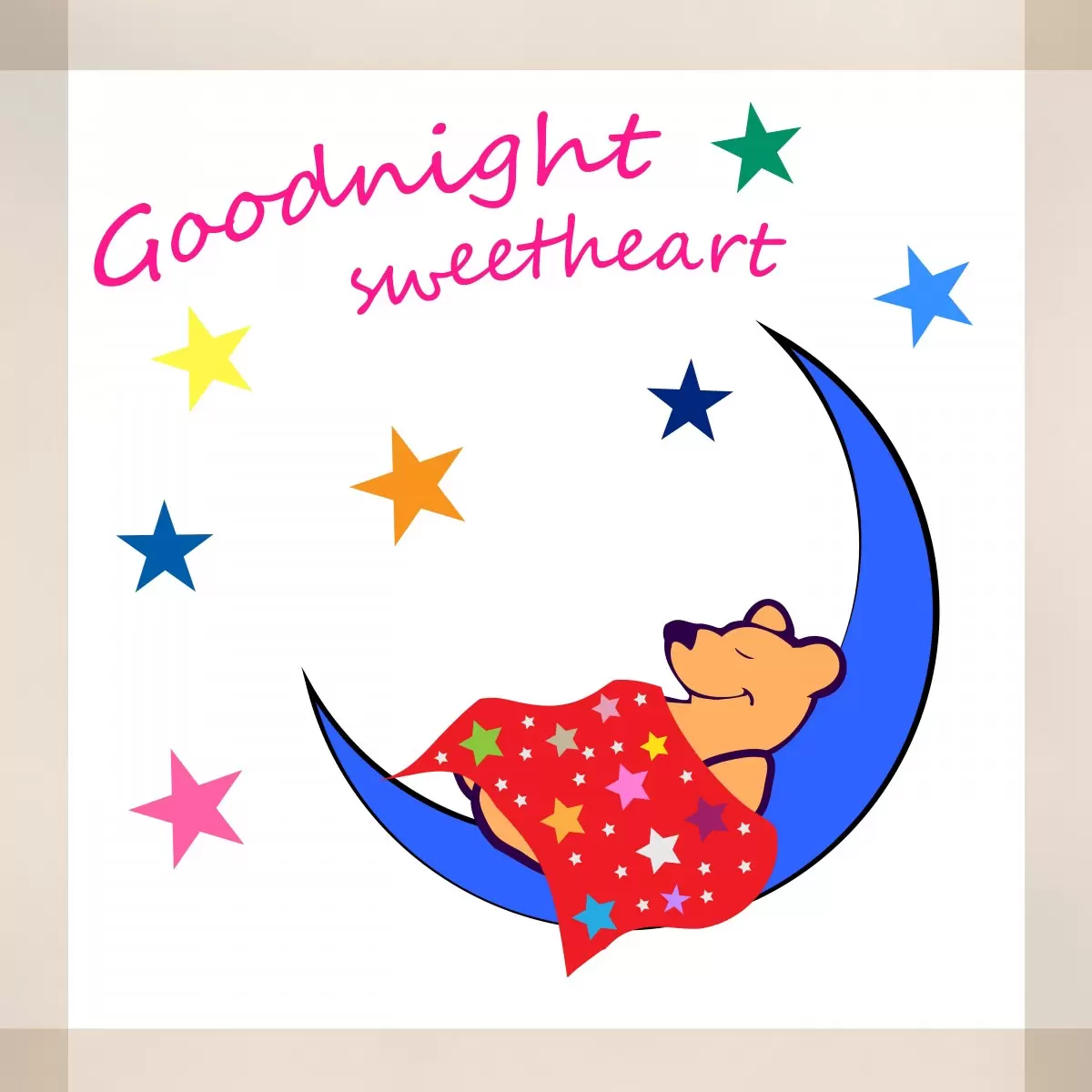 Sleeping Bear - מסגרת עיצובים - תמונות לחדרי תינוקות  - מק''ט: 241139