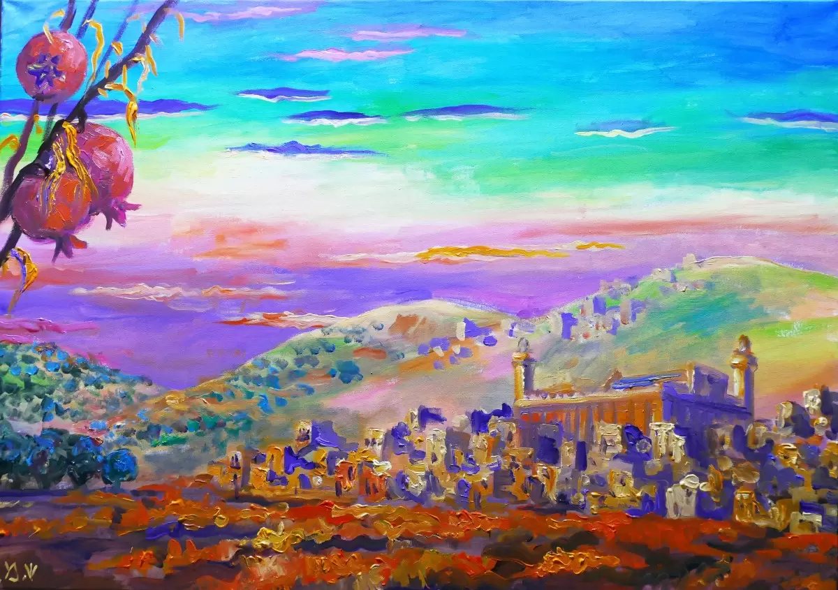 מבט אל חברון העתיקה - שמואל מושניק -  - מק''ט: 382703