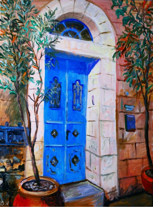 כניסה לבית בשכונת נחלאות