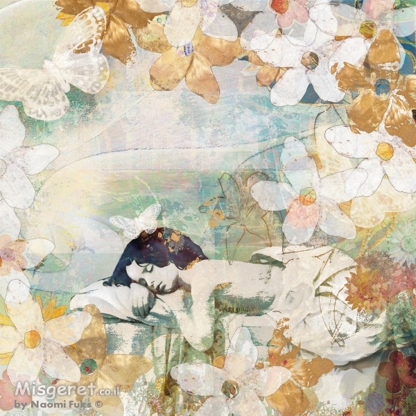 חלום פרחוני בלבן