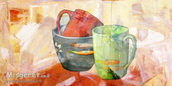 זוג דגי זהב-למזל ושפע