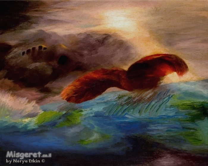 הציפור מעל הים