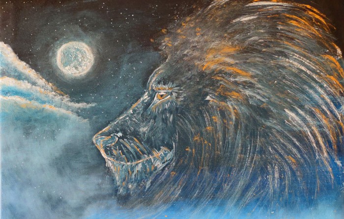 Royal Blue Lion