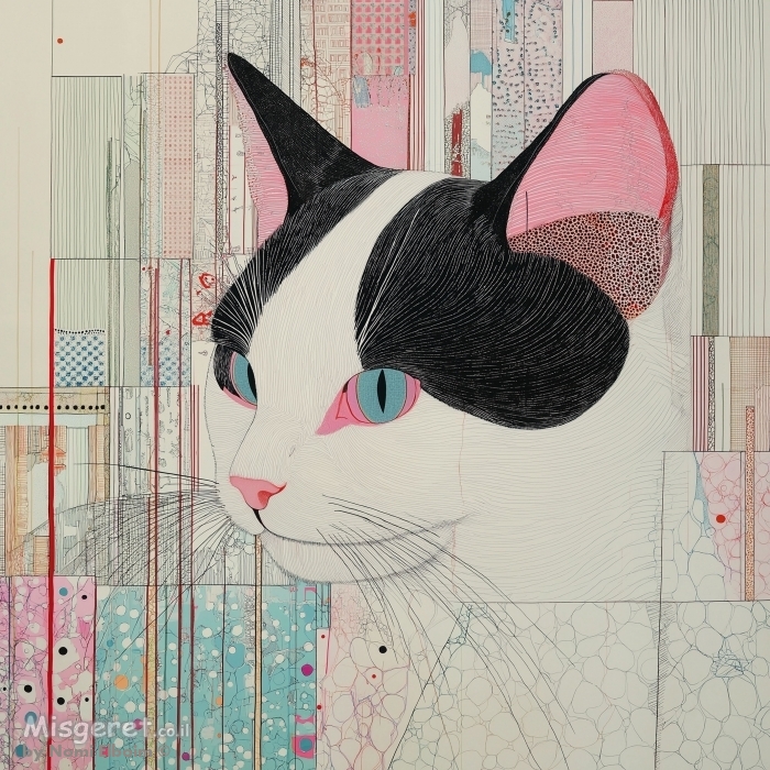 חתול שחור לבן