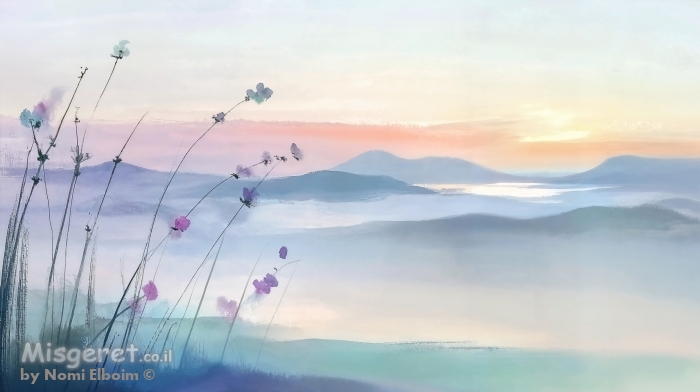 שקיעה בערפל