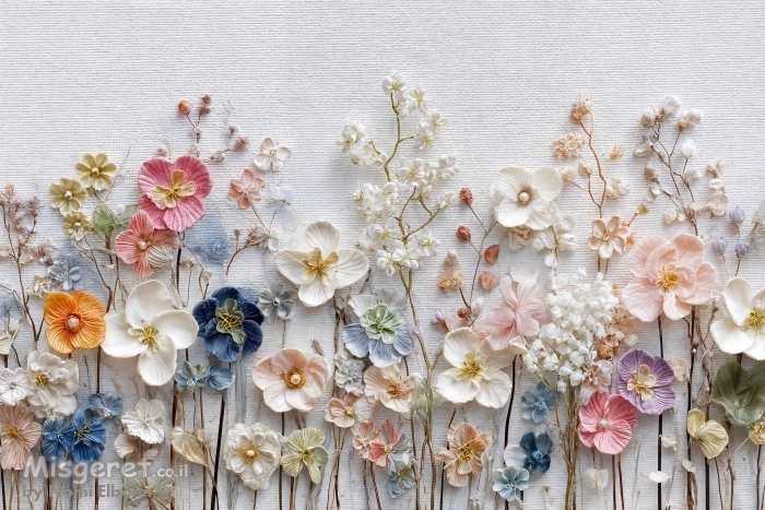 פרחי פנינים מיובשים