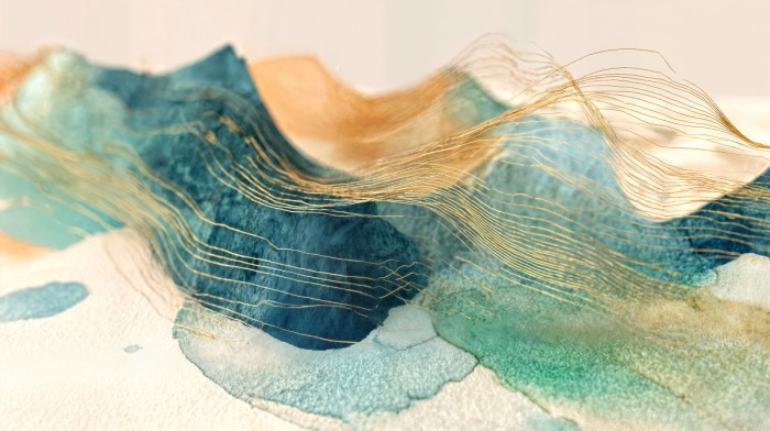 גלי ים אבסטרקט