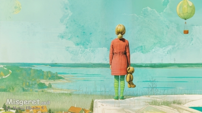 ילדה עם דובי