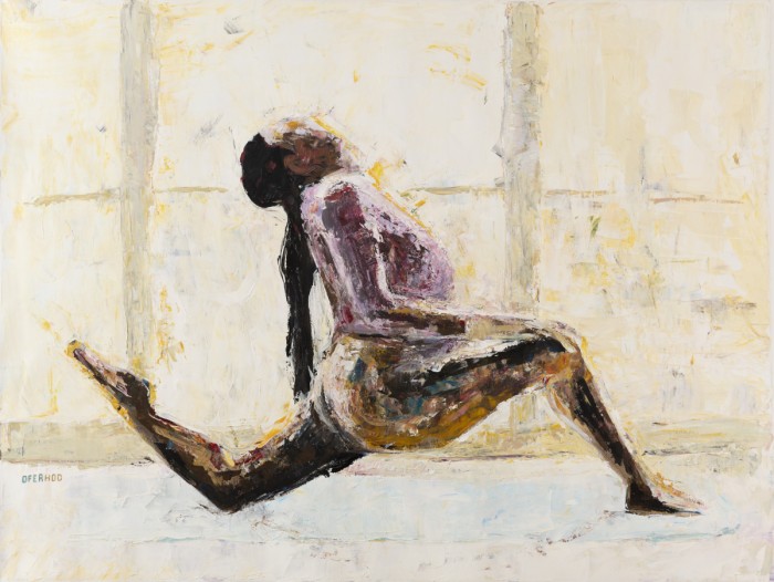 יוגה מול חלון