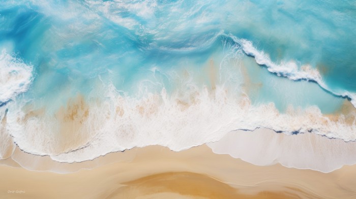 מגע קצף הגלים