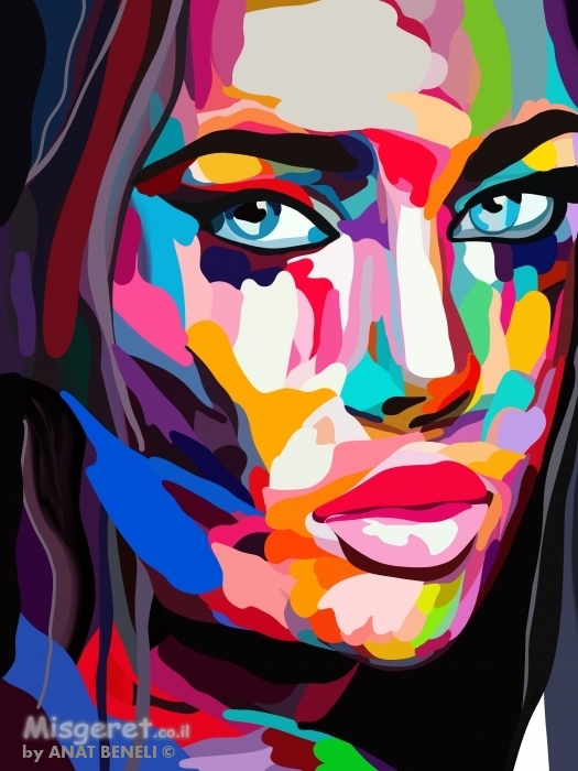 אישה צבעונית 